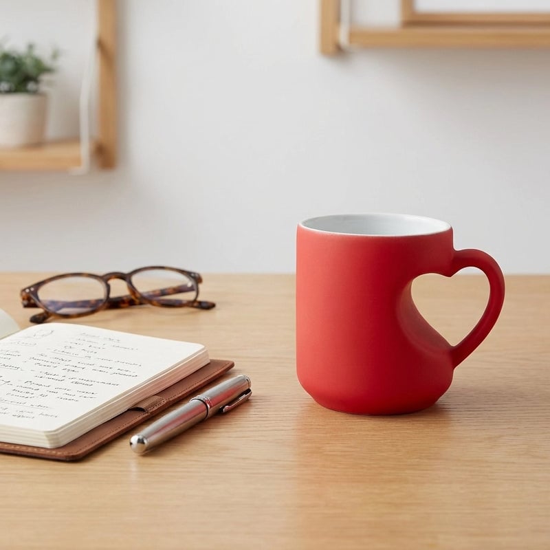 💖Magic Heart Mug: Color-Changes With Hot Water!