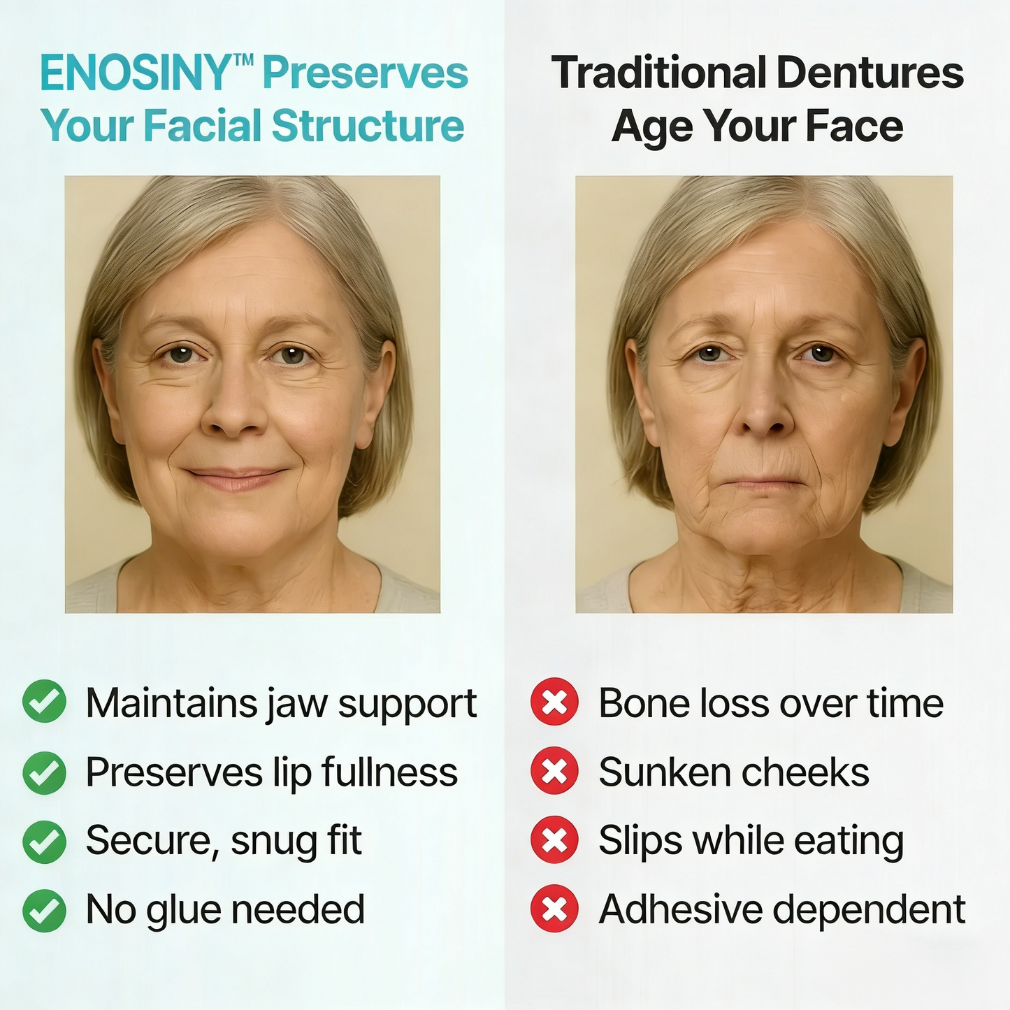 🔥LAST DAY 70% OFF -🏆ENOSINY™ Custom Custom-Fit Full Functional DenturesMake you more confident – Made in the USA & FDA-Certified