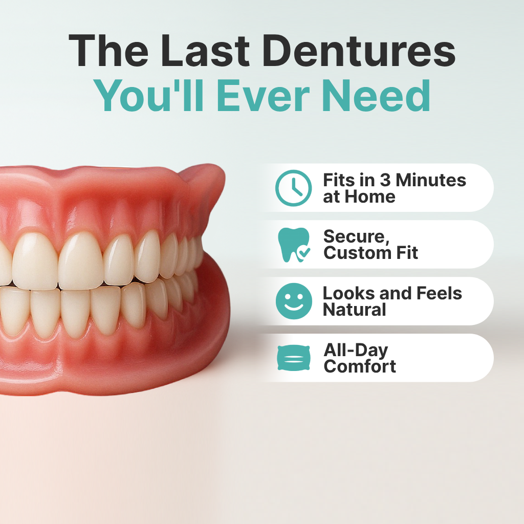 🔥LAST DAY 70% OFF -🏆ENOSINY™ Custom Custom-Fit Full Functional DenturesMake you more confident – Made in the USA & FDA-Certified