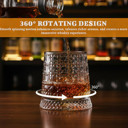 🍻The Zenith 360° Kinetic Crystal Whiskey Tumbler