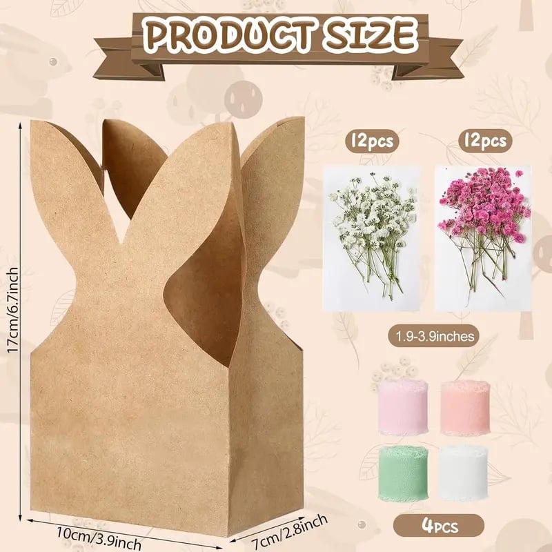 🐰Boho Bow Goodie Bags for Egg Hunts, Classroom Treats & Thoughtful Spring Surprises