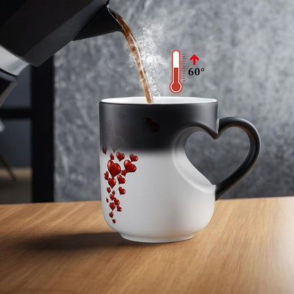 💖Magic Heart Mug: Color-Changes With Hot Water!