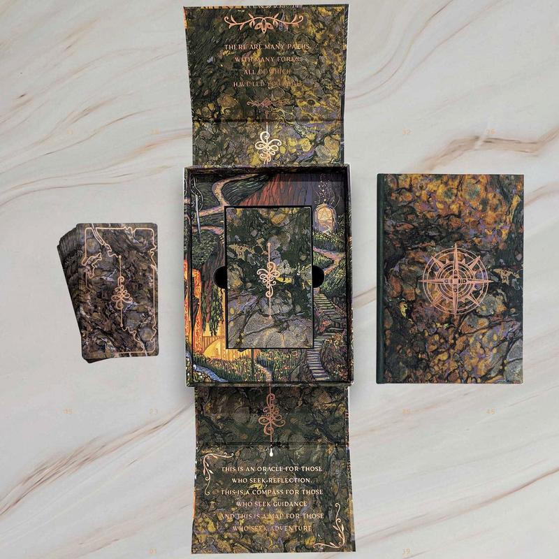 🔮The Oracle of Many Paths – 78-Card Oracle Deck🃏| Premium Foil & Gilded Edges | 📖 Includes Guidebook