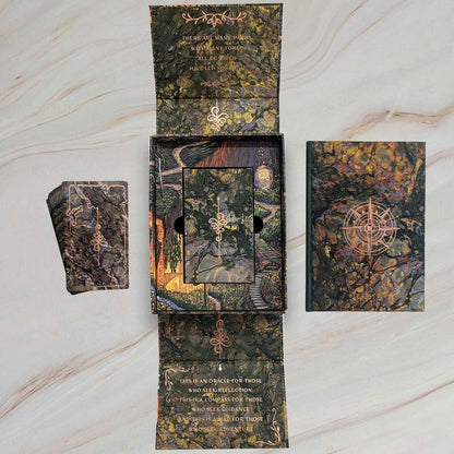🔮The Oracle of Many Paths – 78-Card Oracle Deck🃏| Premium Foil & Gilded Edges | 📖 Includes Guidebook