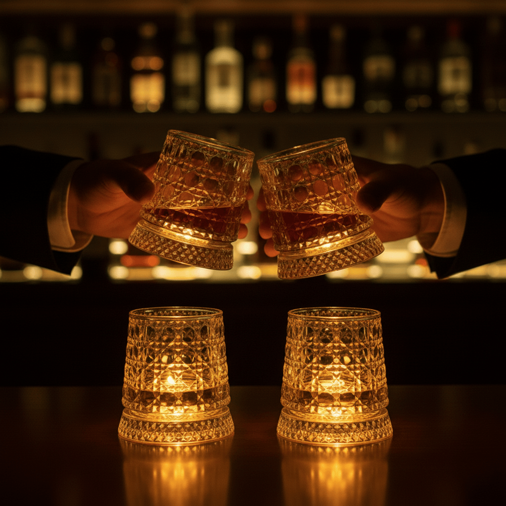 🍻The Zenith 360° Kinetic Crystal Whiskey Tumbler